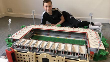 Für das Modell des Stadions An der Alten Försterei hat Joe Bryant rund 5500 Lego-Steine benutzt.