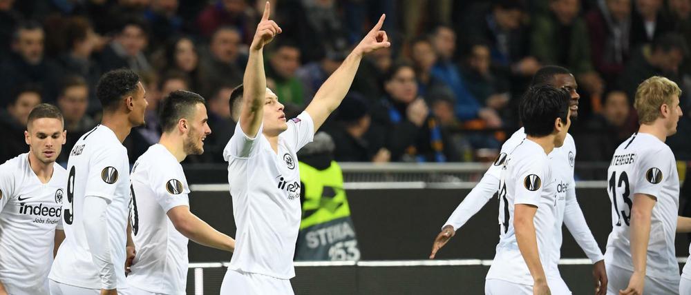An Europas Spitze. Luka Jovic und Eintracht Frankfurt wollen noch hoch hinaus.