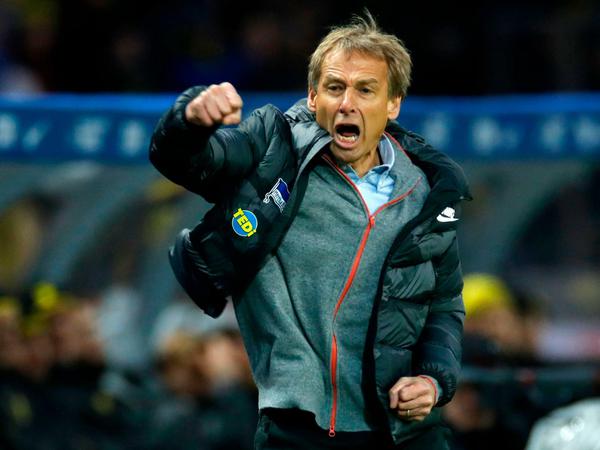 Mit Herz dabei: Jürgen Klinsmann gab seine Premiere als Trainer von Hertha BSC.