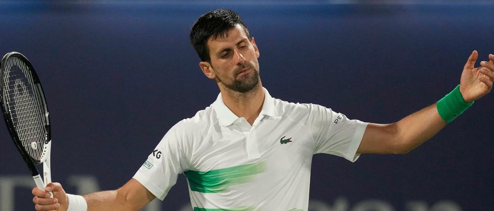 Novak Djokovic hat in diesem Jahr erst ein Turnier gespielt. In Dubai reichte ein PCR-Test für die Einreise.
