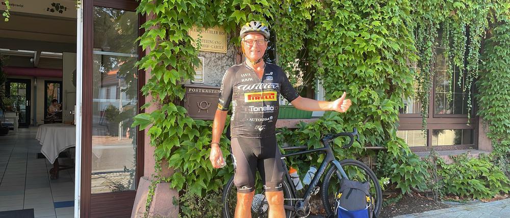 Alex Neubert hat mit seinem Rad eine Strecke von mehr als 3000 Kilometer zurückgelegt.