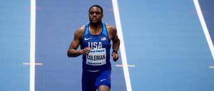 Zu schnell? Christian Coleman hist über 100 Meter der Jahreschnellste.