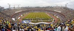 Das Morumbi-Stadion in Sao Paulo. Hier bestritt Brasiliens Nationalmannschaft ihr letztes Testspiel gegen Serbien. 