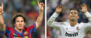 Duell um den goldenen Ball. Lionel Messi (links) und Cristiano Ronaldo werden die Wahl zum Weltfußballer auch 2015 wieder unter sich ausmachen.
