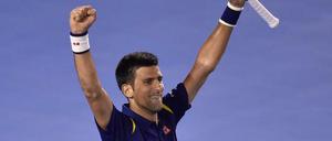 Schon wieder im Finale. Novak Djokovic steht in Australien vor seinem sechsten Titel.