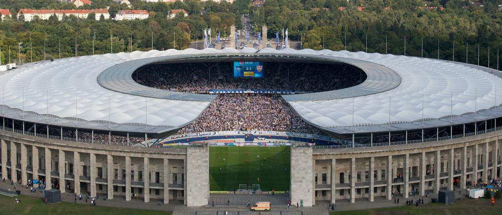 Noch ist unklar, ob Hertha künftig im Olympiastadion spielen wird.