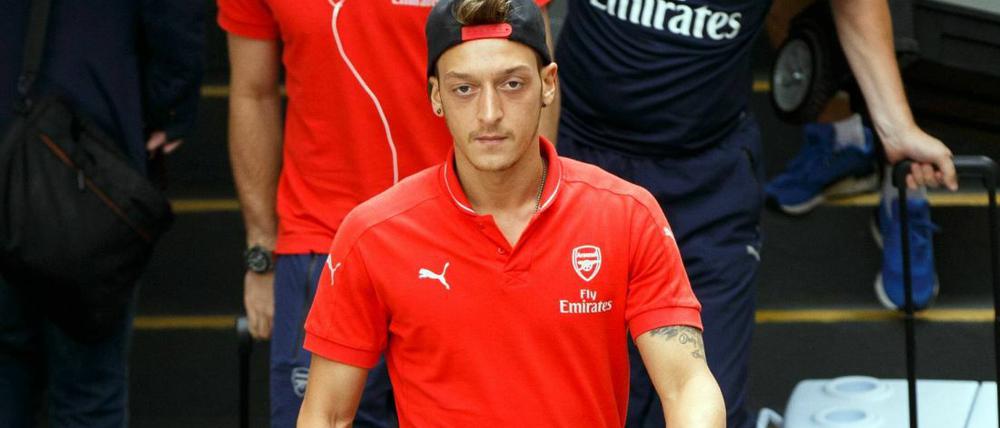 Verletzt: Mesut Özil fehlte beim Arsenal-Sieg in Newcastle.