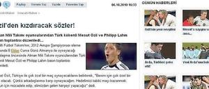 "Worte, die verärgern": Die türkische Presse geht derzeit mit Mesut Özil nicht sanft um.