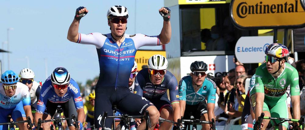 Fabio Jakobsen triumphiert in Nyborg und gewinnt die zweite Etappe der diesjährigen Tour de France.