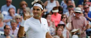Ein Mann, eine Faust. Roger Federer will Wimbledon-Titel Nummer acht.