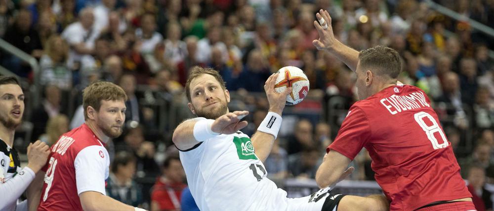 Hart umkämpftes Spiel: Russland verlangte den deutschen Handballern alles ab