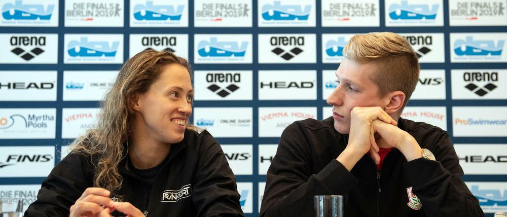 Sarah Köhler und Florian Wellbrock schwimmen auch bei den Deutschen Meisterschaften um den Sieg