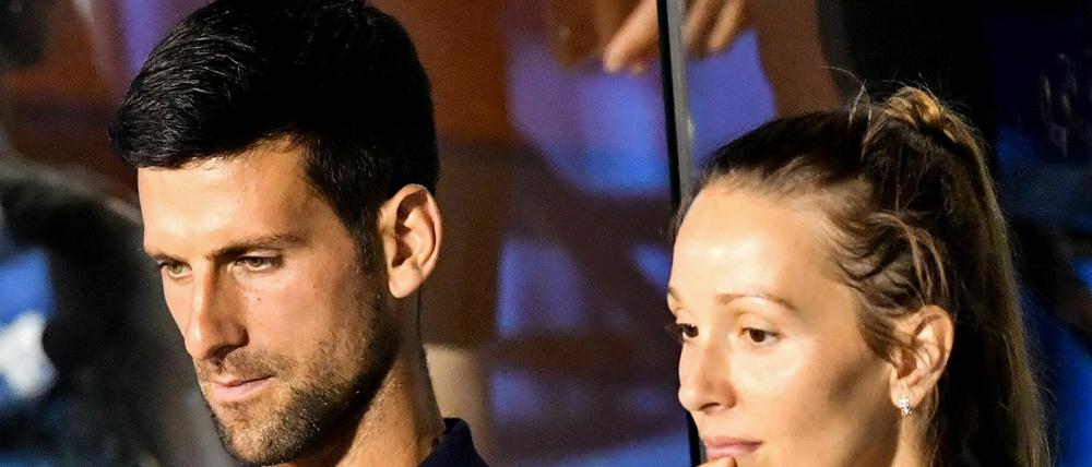 Novak Jokovic und seine Frau hatten sich während der Adria-Tour mit dem Coronavirus infiziert. 