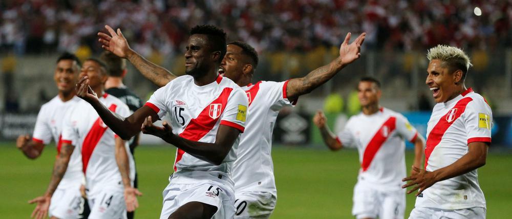 Pure Freude: Peru qualifiziert sich als letztes Team für die Fußball-WM 2018. 