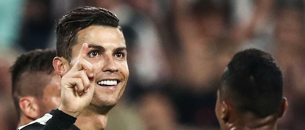 Cristiano Ronaldo feierte sein 27. Tor im 25. Spiel gegen eine deutsche Mannschaft.