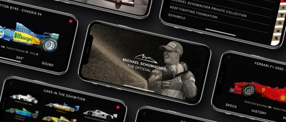 Die App fokussiert sich vor allem auf Michael Schumacher als Rennfahrer.