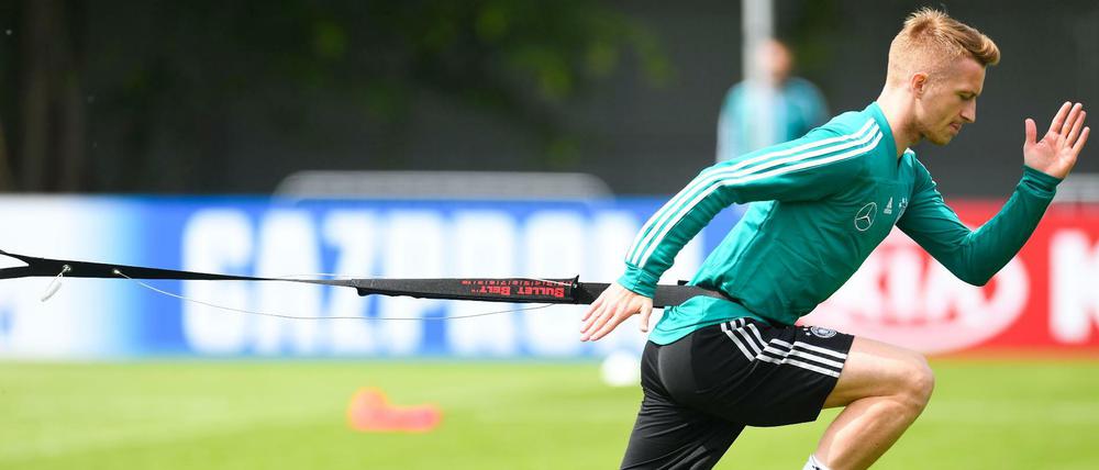 Zieht diesmal mit. Marco Reus, 29, bei seiner ersten Weltmeisterschaft.