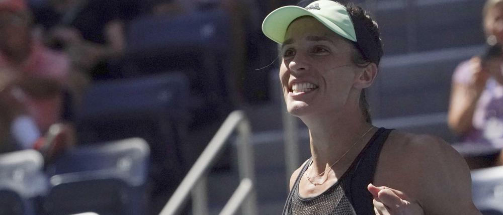 Überraschung. Andrea Petkovic bezwang Petra Kvitova in der zweiten Runde in New York.