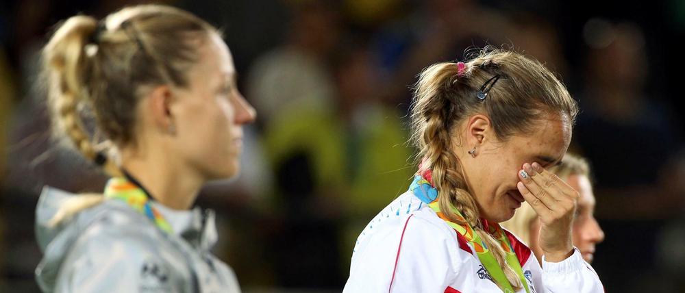 Geschlagen von einer Heldin. Angelique Kerber gewinnt Silber in Rio.