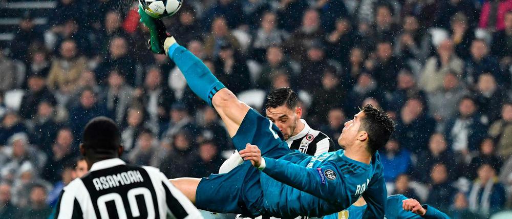 Cristiano Ronaldo erzielte gegen Juventus Turin eines der schönsten Tore der Europapokalgeschichte.