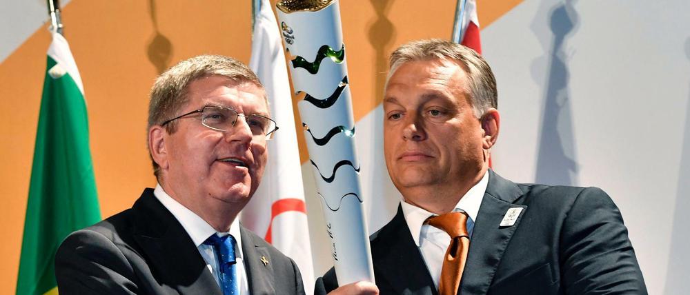 Thomas Bach (links) und Viktor Orban müssen das Nein der Budapester Bürger zur Kenntnis nehmen.