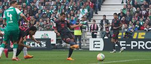 Serge Gnabry erzielte das wichtige 1:0 für die Münchner.