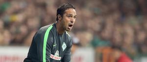 Werders Interimstrainer Alexander Nouri trieb sein Team unermüdlich an.
