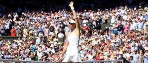 Tennisspielerin Jelena Rybakina ist die erste kasachische Siegerin eines Grand-Slam-Turniers.