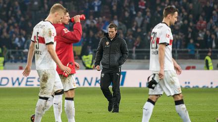 Abgang. Hannes Wolf erlebte am Samstag sein letztes Spiel als VfB-Trainer.