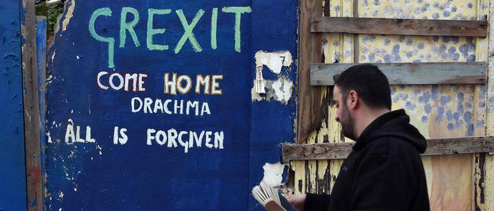 Immer wieder forderten einige Griechen die Rückkehr zur Drachme.