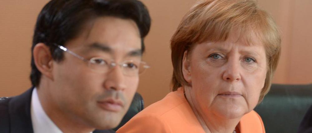 Angela Merkel (CDU) und Philipp Rösler (FDP). Die schwarz-gelbe Koalition lehnt bislang eine Unterschrift unter das Abkommen gegen Korruption ab.