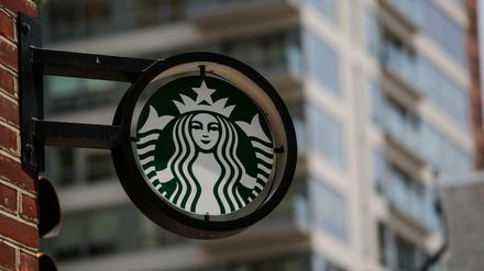 Das Logo der US-Kaffeekette Starbucks.
