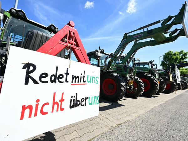 Bauernproteste: Die G7-Minister mussten umziehen. 