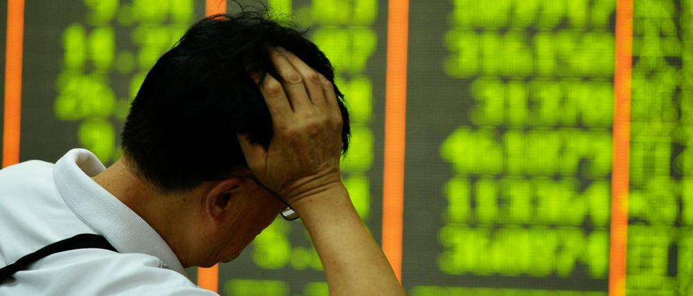 Die Aktienkurse sind in China erneut abgestürzt.