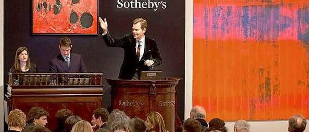 Die Welt im Auktionshaus: Interessenten können über Ebay bei Sotheby's mitbieten.