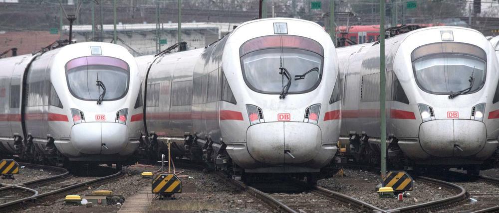 ICE-Züge der Bahn stehen auf den Gleisen des Frankfurter Hauptbahnhofs bereit. Die Bahn will ihr Angebot im Fernverkehr auch mit weiteren neuen Zügen ausbauen. 