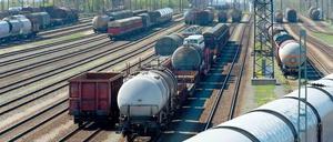 Zwangspause. Im Güterverkehr dauert der Streik der Lokführer länger als im Personenverkehr. 