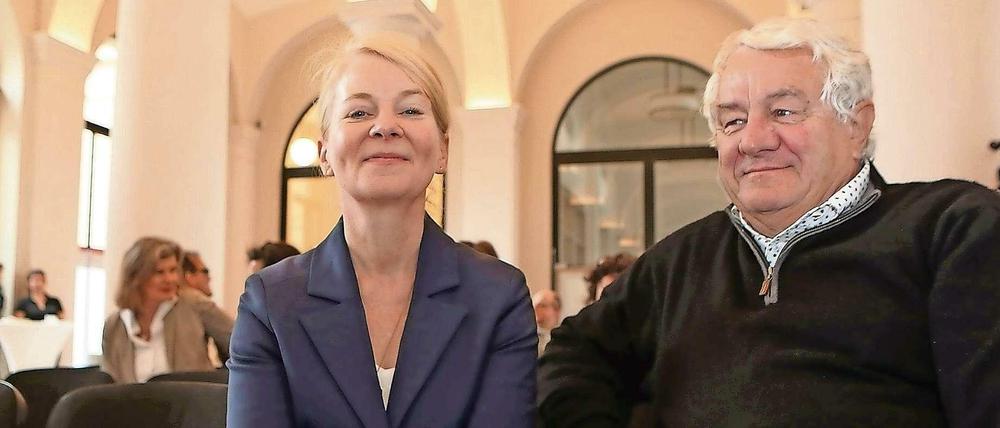 Die neue Direktorin und der Mäzen: Ortrud Westheider und Hasso Plattner