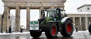 Proteste: Seit zwei Wochen demonstrieren Bauern in Berlin, auch am Mittwoch wieder. 