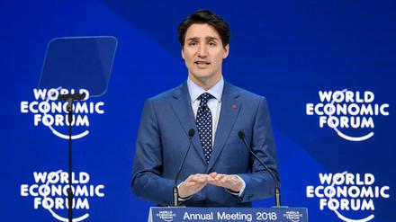 Der kanadische Premierminister Justin Trudeau beim Weltwirtschaftsforum in Davos. 