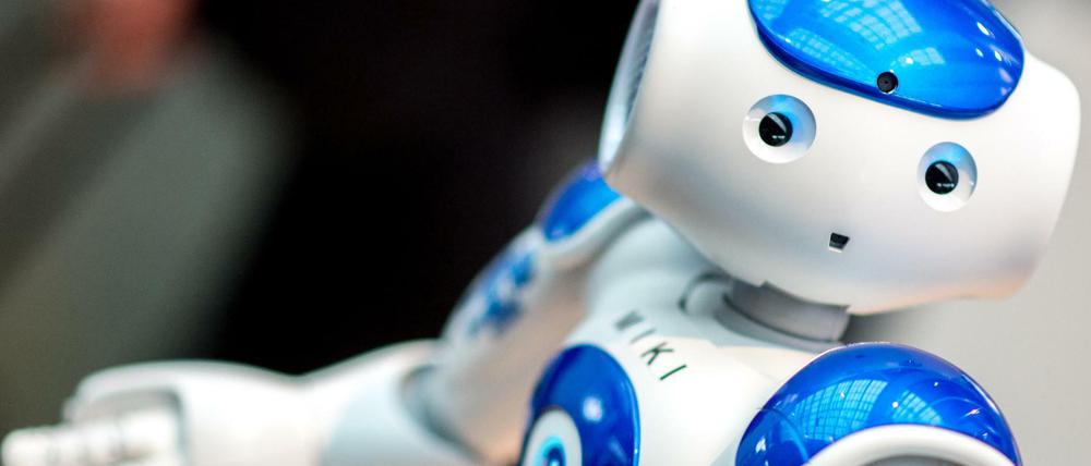 Der Roboter Miki kann auf der Basis von Lernerdaten ein persönliches Beratungsgespräch mit Studierenden führen.