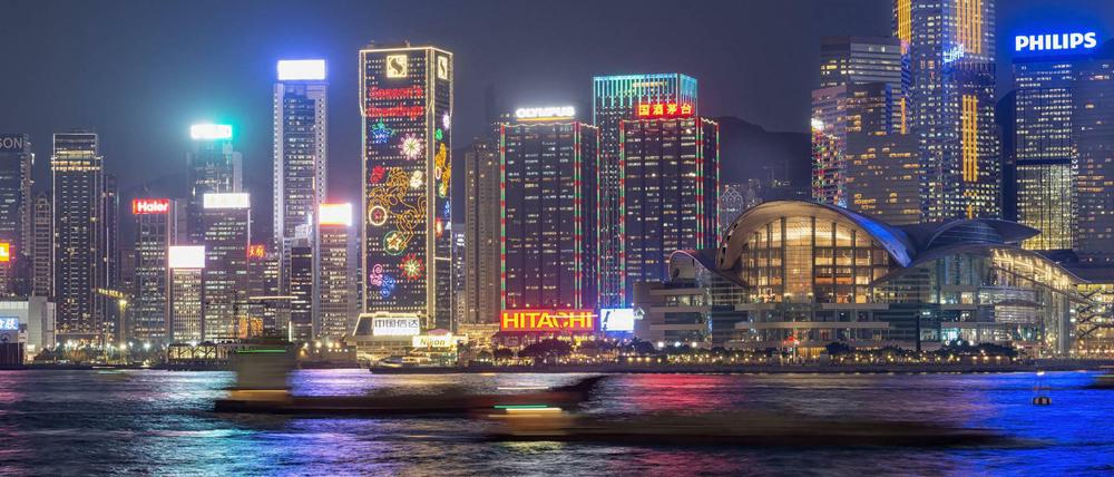 Die Skyline von Hong Kong: Rund 60 Prozent der Direktinvestitionen nach China laufen über die Sonderverwaltungszone.