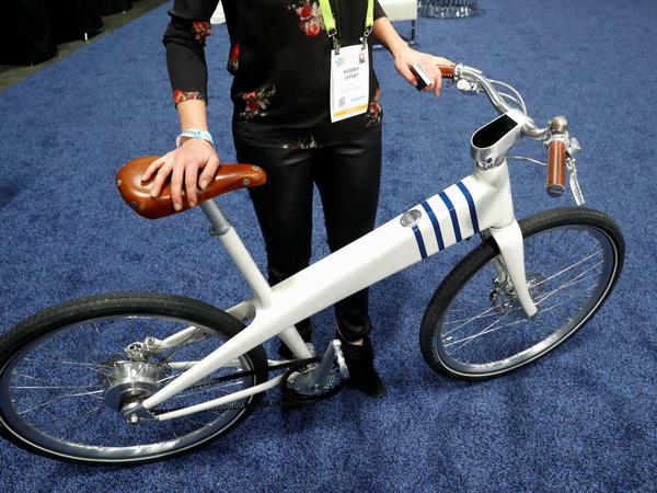 Coleen - ein "smartes" Fahrrad mit einemgebautem GPS - und vielen weiteren technischen Spielereien, die auf der CES 2019 zu sehen sind. 