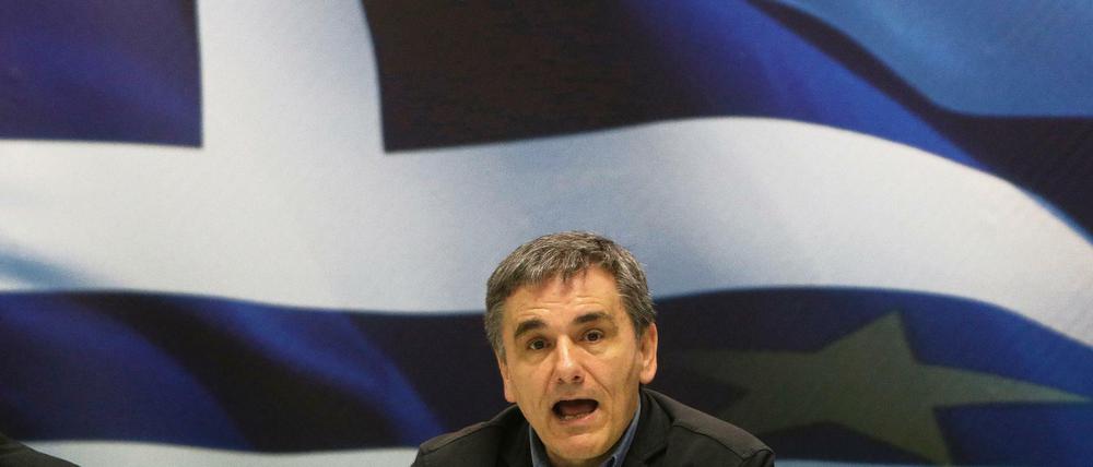 Der griechische Finanzminister Euklid Tsakalotos, der die Verhandlungen für sein Land führt.
