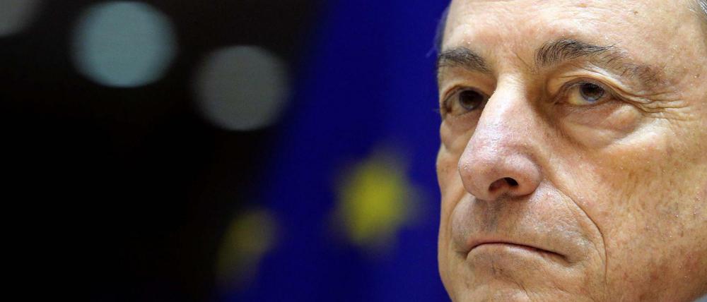 Ernster Blick: EZB-Chef Mario Draghi bereitet die Finanzpolitik seines Heimatlandes Italien Sorge. 