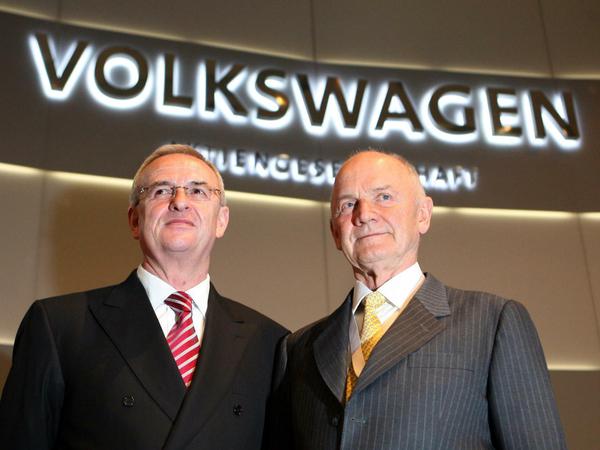 Die ehemaligen VW-Chefs Martin Winterkorn (l.) und Ferdinand Piech (hier bei der Hauptversammlung 2008) schätzten sich viele Jahre lang gegenseitig. In der Diesel-Affäre kam es zum Bruch.