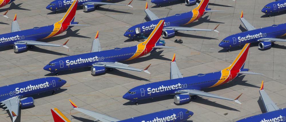 Flugzeuge vom Typ 737 Max der Airline Southwest 