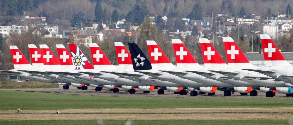Swiss Airlines and Edelweiss erhalten Unterstützung vom schweizer Staat. REUTERS/Arnd Wiegmann/File Photo