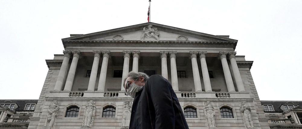 Die Bank of England (BoE) in London.