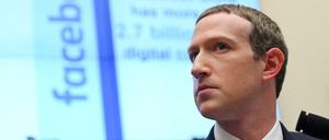 Facebook-Chef Mark Zuckerberg bei einer Anhörung in Washington im Oktober 2019